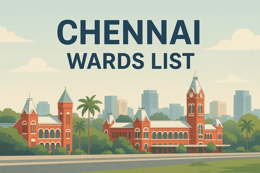 Chennai Wards List: Greater Chennai Corporation's 200 Wards and 15 Zones